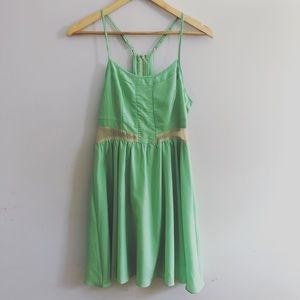 Aniina Racerback Babydoll Dress Mint Green